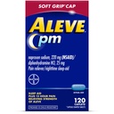 Aluve PM Sleep Aid Plus Pain Reliever Caplet, Naproxen Sodík & Difenhydramine HCl, Nighttime, 120 Count