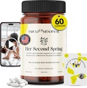 Směšné Menopaus - Vegan Menopauza Formule s Black Cohosh & B-Complex - Plant- Based Kapsle s recepty & Pilates Program