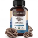 Longevity Botanicals Organic Maitake Mushroom Extract Capsules (120): 124; Koncentrované 10: 1 Poměr 124; 100% Plodící subjekty 124; Grifola frondosa přírodní doplněk pro Gut zdraví & Imunity Podpora