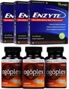 Enzyte ® + Ogoplex ® Bundle 124; Natural Male Enhancement + Prostate & Climax Enhancement - 90 denní dodávka každé značky