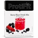 ProtiFit - High Protein Ovoce Ochucené Powder Drink Mix, 15g Protein, Nízká kalorie, Sugar Free, Ideal Protein Compatible, 7 Servings Per Box (Berry Blast)