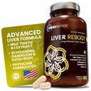 OmniBiotics Játra Cleanse Detox & Opravy dodatek - Mléko Thistle, Pampeliška kořenová, Alpha Lipoic Acid, Artyčoky Extract, Schisandra, Silymarin - 60 Veganské kapsle