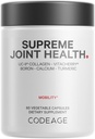 Codeage Supreme Joint Health, UC-II Collagen Kapsle Typ II, VitaCherry Sport Cherries, Boron, vápník Fructoborát, Hyaluronic Acid, Turmeric, Bromelain & Boswellia Dodatek, Non- GMO, 60 Počet