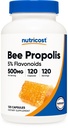 Nutricost Bee Propolis dodatek w / 5% Flavonoidy (500mg / 120 Kapsle)