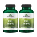 Swanson Milk Thistle (Standardizované) - Bylinný doplněk pro podporu jater w / 80% Silymarin - Přírodní vzorec pomáhá udržet celkové zdraví a wellness - (120 Kapsle) (2 balení)