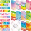 Lounsweer 120 Pcs Dětské obvazy Bulk kravata Těstoviny Barevné Obvazy pro Kid roztomilý vodotěsný Flexibilní přilnavý kohoutek Dýchací péče pro dítě dítě Toddler Řezné škrabky Wounds Burn, 10 Styl (Svazek Barvy)