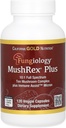 California Gold Nutrition Fungiologie, Mushrex Plus, Full-Spectrum Ten Houbový komplex s Agaricus, Chaga, Cordyceps, a Lion 's Mane, 120 Plantcaps