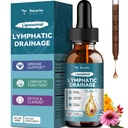 Lipozomální Lymfatické kapky - 11 v 1 Organic Lymfatic Drainment Dodatek s Burdock Root, Echinacea, Elderberry, Calendula, Cleavers Herb, Dandelion Podporuje Lymfatické zdraví 2 FL.OZ