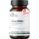Designs for Health Aloe / 200x - 200mg Aloe Vera Extract - Vysoce koncentrovaný Aloe Leaf dodatek pro GI podporu - Non- GMO, Vegetariánské pilulky (60 kapslí)