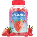 Melatonin Gummies - 10 mg Jahodové ochucené stravy doplněk k pomoci podporu spánku - 150 Vegan Gummies