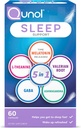 Qunol Sleep Support, 5 in 1 Non- Habit Forming Sleep Aid, Doplněk s time- propuštěn melatonin 5 mg, Ashwagandha, GABA, Valerian Root, L- Theanine, 60ct Kapsle