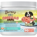 Bernieho OMG! Omegas Chews for Dogs - 5X Extra Strength DHA + EPA, Fish Oil, Zdravá pleť & Coat, Alergie Relief, Joint Supplement (Vepřový olej)