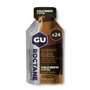 GU Energy Roctan Ultra Endurance Energy Gel, Vegan, Gluten- Free, Kosher, a Dairy-Free On-The- Sports Nutrition for running, Cyklistika, turistika nebo lyžování, Cold Brew 2X Caffein (24 Packets)