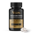 LUAL vápník Minis 600 mg s vitamínem D3 - Kostní a svalová podpora - 150 Mini Softgels - Snadné polykání - vápník & D3 pro silné kosti a mobilitu