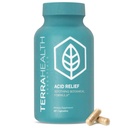 Terra Zdravotnické Essentials - acid Relief 124; All- Natural Acid Reflux Relief, Heartburn, Doplněk k požití 124; 30- denní dodávky (60 kapslí)