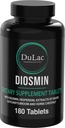 Dulàc - Diosmin Hesperidin 1000mg Dietní dodatek 180 Tablety, Obohacený o Extrakt a řeznictví Chestnut
