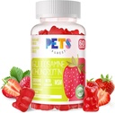 Purest Glucosamine Chondroitin Gummies s MSM & Elderberry Extra Strength - Společná podpora, Antioxidant Imunitní Supplement pro dospělé, muže a ženy. Jahody