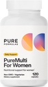 Purefilmas PureMulti pro ženy - Komplexní multivitamin pro ženy s esenciální výživou a bylinnou podporou Womens Daily Multivitamins pro nutriční podporu Non- GMO - 120 Kapsle