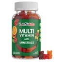 YumVs Děti Multivitamin Gummies - Ovoce ochucené žvýkací Dětský Multivitamin - Děti Vitamíny Multivitamin Gummy s 12 Minerály & Vitamíny A C D3 E B6 B12 (120 Počet (balení po 1))
