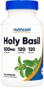 Nutricost Holy Basil Kapsle 500mg, 120 Vegetariánské Kapsle - Gluten Free, Non- GMO