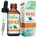 Proč ne přírodní organické vitamíny D3 K2 (MK-7) Tekuté kapky, 5000 IU sublingvální D3 s kokosovým MCT olejem, pro silné kosti a zuby, srdce a imunitní podpora
