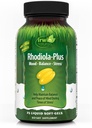 Irwin Naturals Rhoddiola- Plus - 75 Liquid Soft- Gels - Pomáhá udržet rovnováhu a klid mysli - s L- Theanine, Vitamin D3 & Magnesium - 25 Služeb