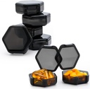 Small Pill Box, 7 Packs Travel Pill Pouzdro, Přenosný BPA zdarma Mini pořadatel pro kapesní kabelku, denní medicína Vitamin Kontejner, Rybí olej a dodatek skladování