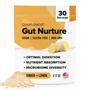 Doplňování Gut péče Prebiotic + Postbiotické Superfood Powder for Leaky Gut Opravy, Probiotika pro stravitelné zdraví - Ginger Root - 30 Servings