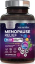Menopauza Doplňky pro ženy s Dong Quai, Chaste Berry, Black Cohosh, 8 Miliardy CFU Probiotika - Hot Flash Night Sweats & Menopauza Relief Probiotic pro Vaginální, Digestivní zdraví - 120 Kapsle