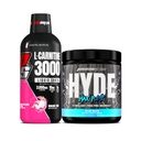 PROSUPPS L- karnitin 3000 stimulant zdarma tekuté střely (31 Sluhy, Dragon Ovoce) a Hyde Max Pump Pre Workout pro muže a ženy (20 Služeb, Blue Razz) Bundle
