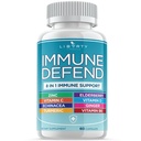 8 v 1 Podpora imunitní obrany, Imunita Kapsle dodatek s Echinacea Zinc 50mg, Vitamin C, D3 5000 IU, Kurkumin a zázvor, Echinacea - pro dospělé děti (1 balení)