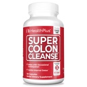 Zdraví Plus Super Colon Cleanse 30 den Dodávka Gentle Gut Cleanse Detox, Psylium Husk, Probiotika pro zácpu Relief & Digestive Podpora, 120 Kapsle
