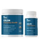 Dr. Tobias Colon 14 Den Čisté a Colon Každý den Zdraví, Pokročilý Gut Čistící Detox & Denní stravovací podpora s Psyllium Husk Fiber Powder, Dědičné Wellness Bundle, Non- GMO