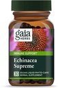 Gaia Byliny Echinacea Supreme - doplněk imunitní podpory - Echinacea Purpurea & Angustifolia Blend pro podporu imunitního systému - 30 Veganských tekutých fytokapslí (15denní dodávka)