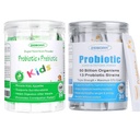 Zebora Probiotika pro ženy, muže a děti věk 3 +, Prebiotika a Probiotika Prášek pro trávicí a imunitní zdraví - Podpora Healthy- Televizní systém gluten zdarma a non GMO, 30 sáčků