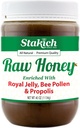 Stakich Royal Jelly, Bee Pollen, Propolis Raw Honey - čistý, nezpracovaný, nevyhřívaný - 40 Ounce