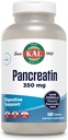 KAL Pancreatin 350mg, Digestivní Enzymy pro ženy a muže, Pankreatické Enzymy pro stravitelnou podporu zdraví, Gluten Free, Non- GMO, Rychlá dezintegrace, 60denní záruka, 500 Servings, 500 Tablety