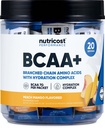 Nutricost BCAA + Hydration Peach Mango Flavor (20 Stickpacků) - Acidy s rozvětveným řetězcem amino s hydračním komplexem - bezlepkové, non- GMO