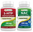 Nejlepší Naturals 5- HTP 200 mg & NAC - N Acetyl Cysteine 600 mg