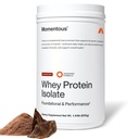 Momentský esenciální grass- Fed syrovátkový protein prášek - 20 g syrovátkového izolátu protein - NSF Certified for Sport - gluten- Free - 24 Služeb pro základní každodenní použití - Čokoláda - Balíček May Vars