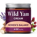 Wild Yam Cream pro Hormon Balance 124; 3450mg Wild Yam pro Bylinné Menopauze & PMS Support 124; Obohacený o Vitex, Black Cohosh, Lavender & More I124; Estrogen & Progesterone Free Balancing Cream 124; 4 Oz.