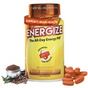 iSatori Energize Brain & Focus Caffeine Pills - Rychlé hraní All Day Energy Pills, Brain Booster, Energy and Focus Dodatek, Time Release Caffeine znamená žádné Jitters, No Crash (60 Tablety)