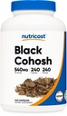 Nutricost Black Cohosh 540mg, 240 tobolek - Non- GMO, gluten zdarma