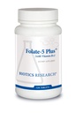Biotika Výzkum Folate 5 Plus High potency Folát s B12, Methyl Podpora, 5 Milligram přírodní a celá potravinová forma folátu, 18mcg B12, Výživa pro těhotenství, Podpora energie, Zdravá pleť, 120 tablet
