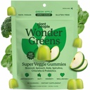 Plant People WonderGreens Veggie Gummies Super Green s probiotiky Multivitamin Podpora Gummy pro wellbeing, Energy, Imunity and Gut Health, Green Apple Flavor (60 Počet)