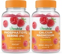 Živý fosfatidylserin (PS) + hořčík vápenatý, gumička Bundle - velký příchuť, vitamin dodatek, gluten zdarma, GMO zdarma, žvýkací žlab