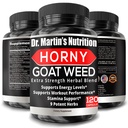 Super síla 1590mg Horny Kozí Tráva 120 Kapsle S Maca Arginine & ženšen - Přirozeně zvýšit své zdraví, Cvičení Performance, Vytrvalost & Energie, Společné zdraví pro muže a ženy (120C)