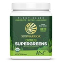 Organic Green Powder Superfood Complex 124; Organic Super Green Powder from Raw Juice with Probiotics Moringa Leaf & Electrolyte Minerals Un- GMO No Add Sugar (Mint, 45 Servings)