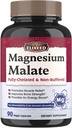 Malate Malate Kapsle, Magnesium doplňky, Chelated, Vysoká absorpce & Biologická dostupnost, Mineral pro muže, Ženy a děti, Energy Production & Muscle Recovery, 90 Vegan Caps