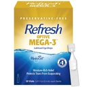 Refresh Optive MEGA-3 Lubricant Eye Drops Preservative- Free umělé slzy, 0.01 fl oz (0.4 ml), 30 Single-Use Containers